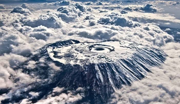 Mount Kilimanjaro from the air