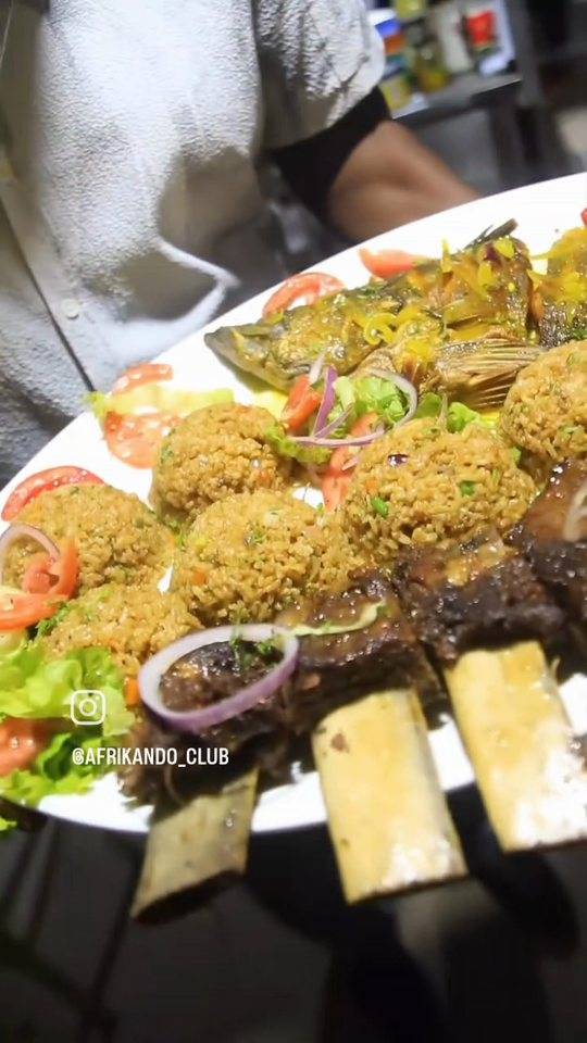 Grilled fish platter for the table